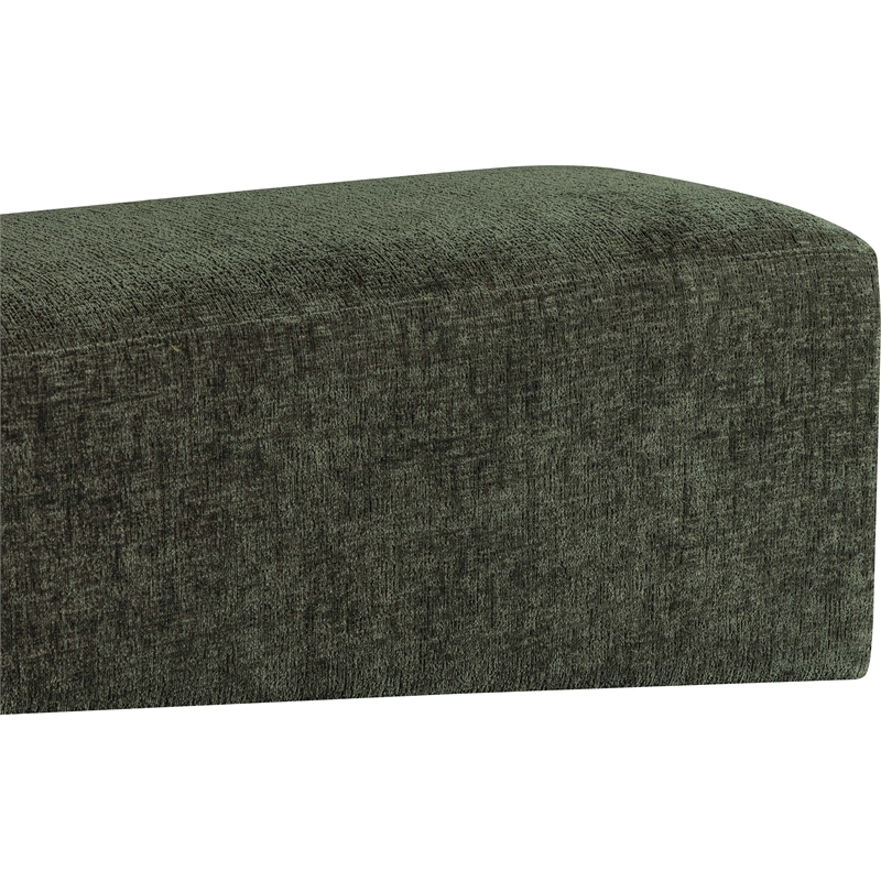 Meridian Furniture Alora Green Polyester Fabric Bench