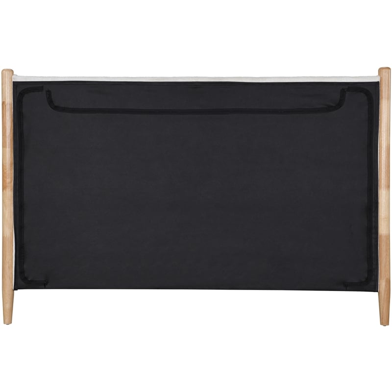 meridian furniture arbor cream polyester full bed