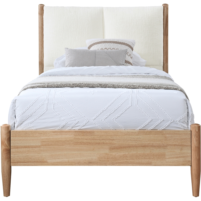 Meridian Furniture Arbor Cream Polyester Twin Bed