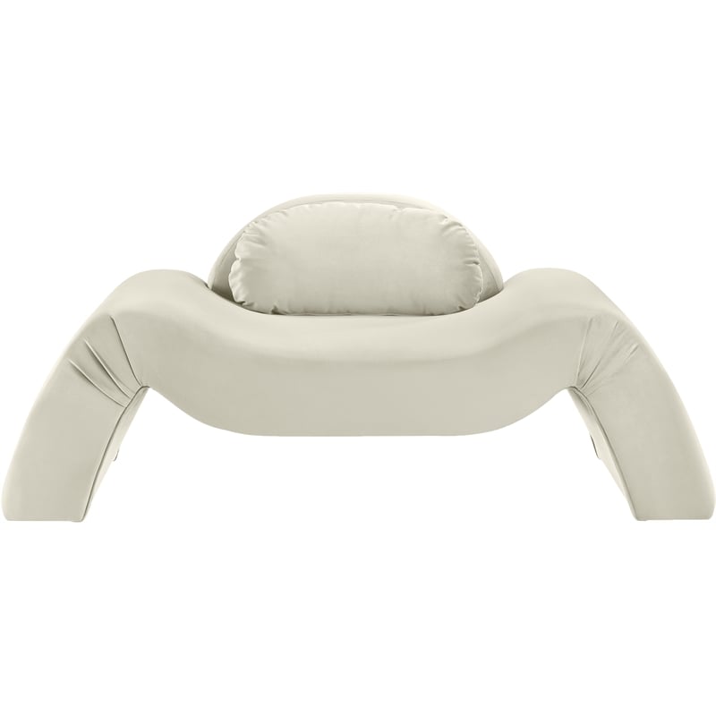 Meridian Furniture Austin Cream Velvet Chair