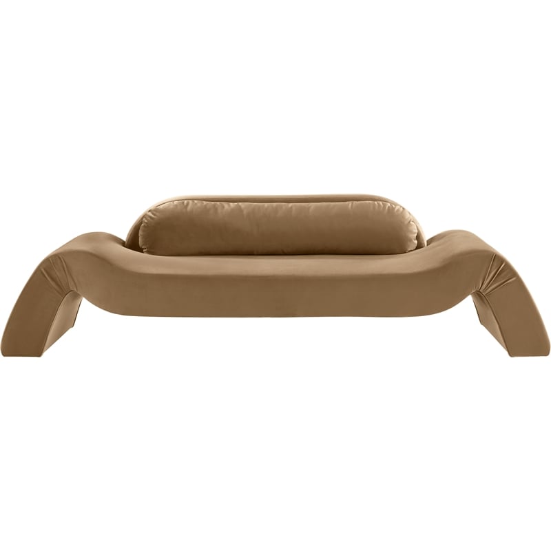 Meridian Furniture Austin Beige Velvet Sofa