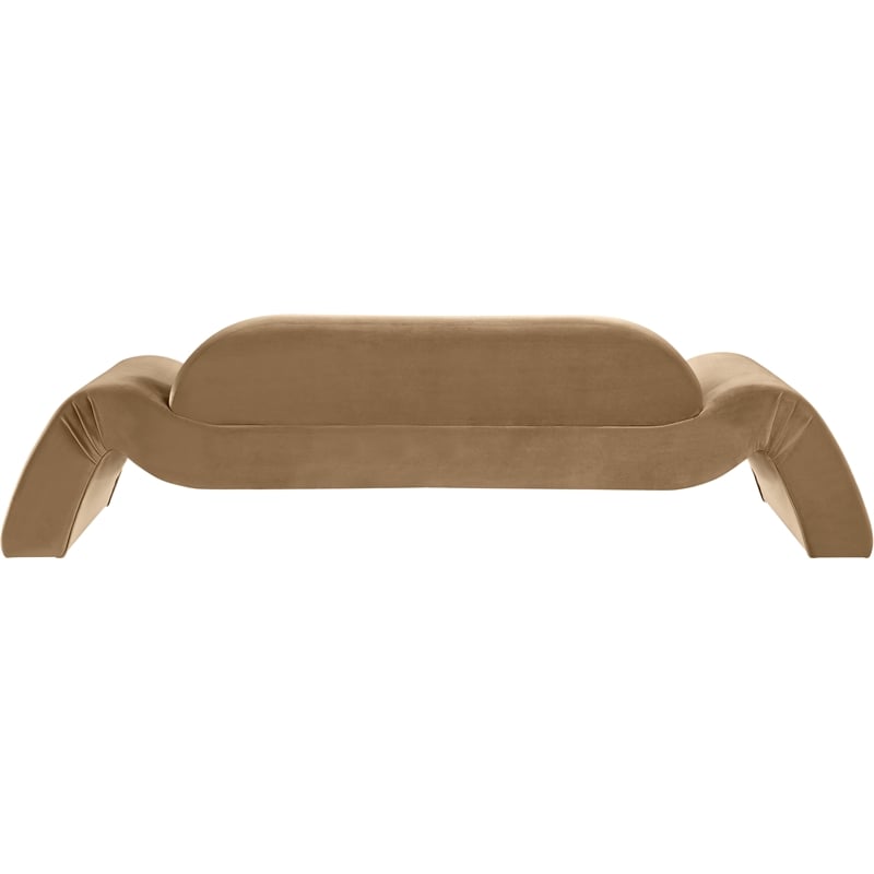 Meridian Furniture Austin Beige Velvet Sofa
