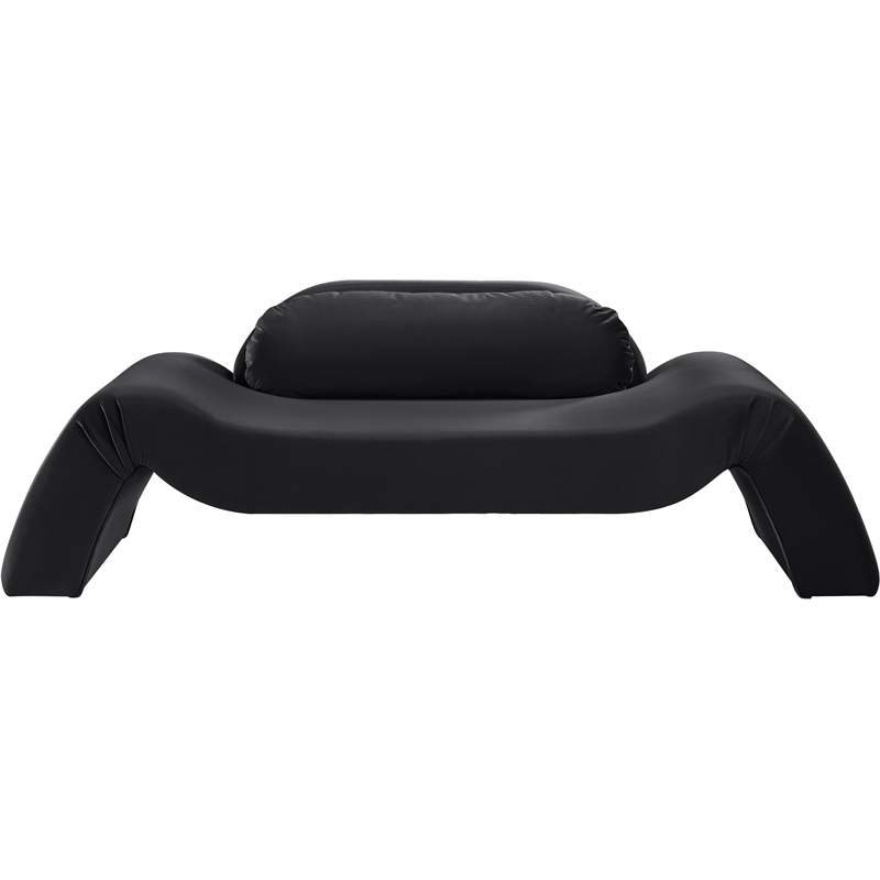 Meridian Furniture Austin Black Velvet Loveseat
