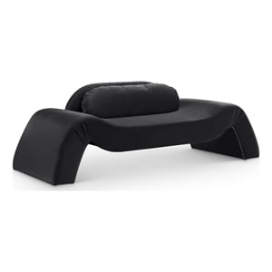 Meridian Furniture Austin Black Velvet Loveseat