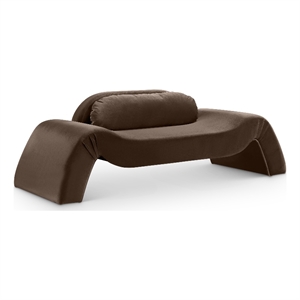 Meridian Furniture Austin Brown Velvet Loveseat