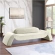 Meridian Furniture Austin Cream Velvet Sofa
