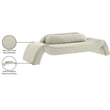 Meridian Furniture Austin Cream Velvet Sofa