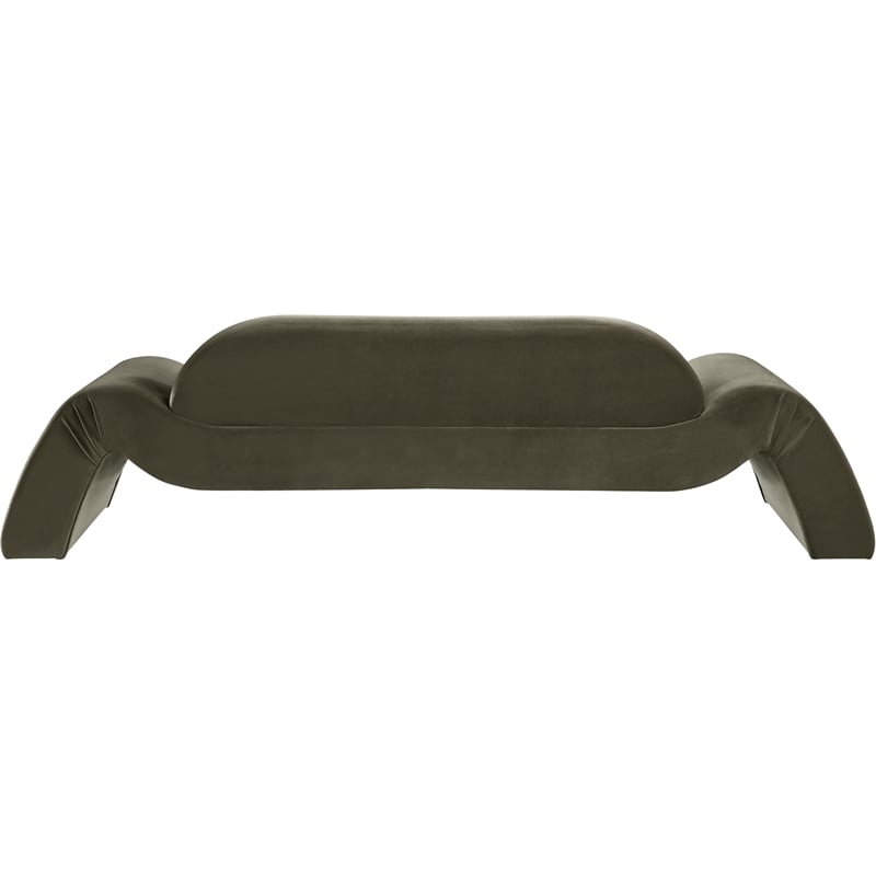 Meridian Furniture Austin Green Velvet Sofa