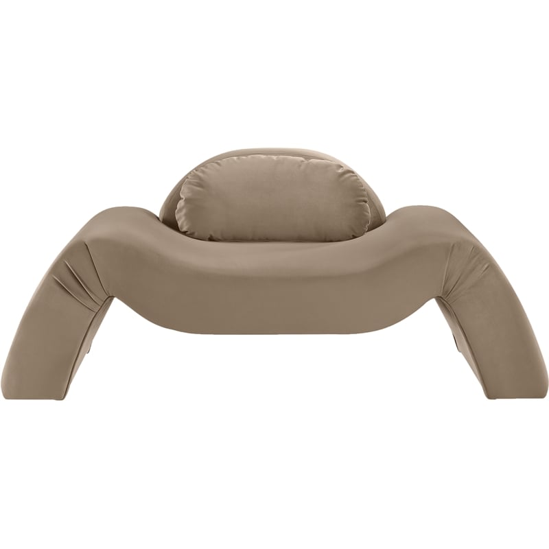 Meridian Furniture Austin Taupe Velvet Chair