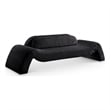 Meridian Furniture Austin Black Microsuede Corduroy Sofa