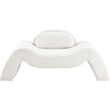 Meridian Furniture Austin Cream Microsuede Corduroy Chair