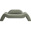 Meridian Furniture Austin Green Microsuede Corduroy Loveseat