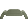 Meridian Furniture Austin Green Microsuede Corduroy Loveseat