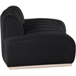 Meridian Furniture Jace Black Velvet Loveseat