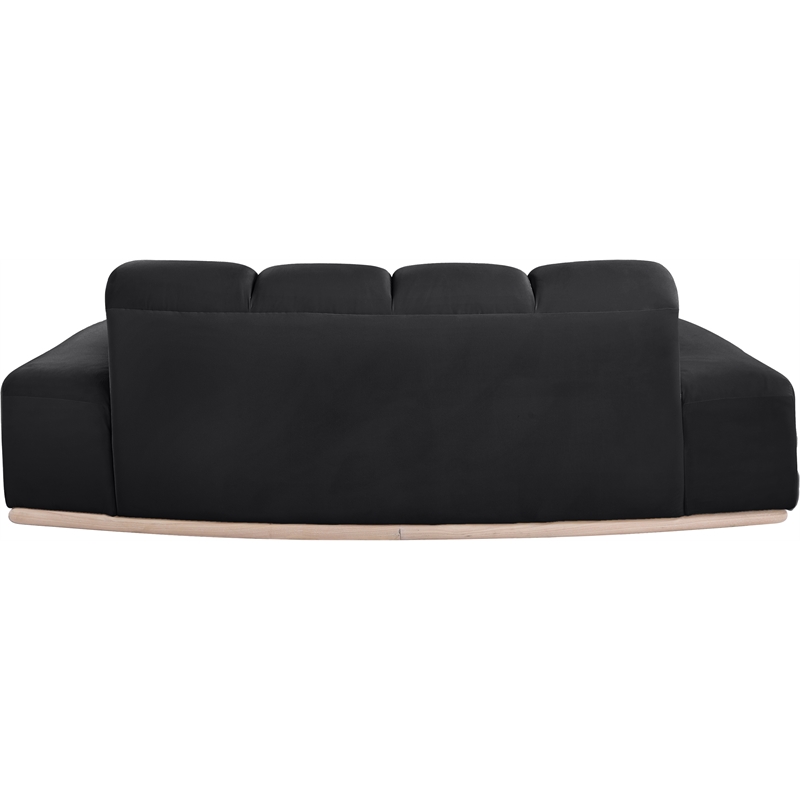 Meridian Furniture Jace Black Velvet Loveseat