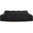 Meridian Furniture Jace Black Velvet Loveseat