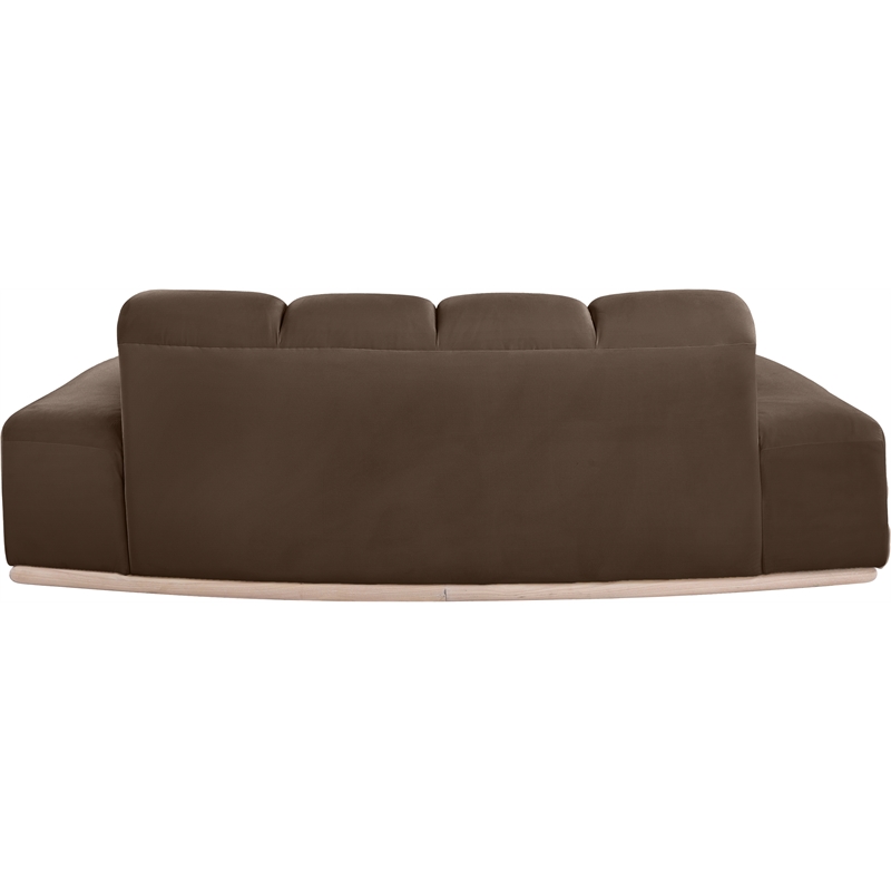 Meridian Furniture Jace Brown Velvet Loveseat