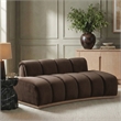 Meridian Furniture Jace Brown Velvet Loveseat