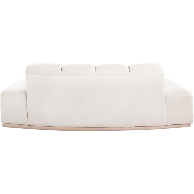 Meridian Furniture Jace Cream Velvet Loveseat