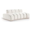 Meridian Furniture Jace Cream Velvet Loveseat