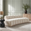 Meridian Furniture Jace Cream Velvet Sofa
