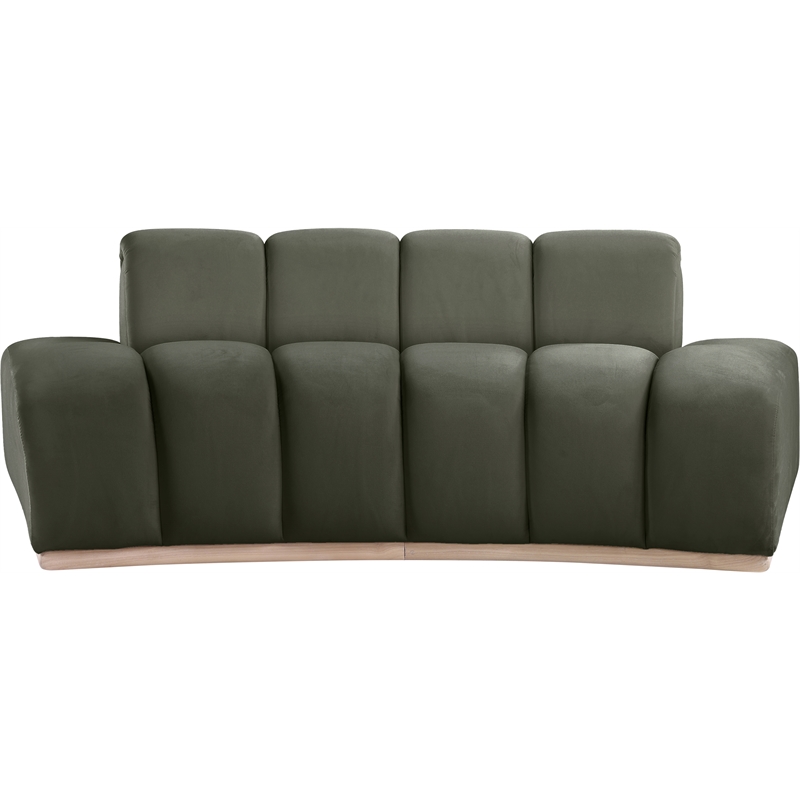 Meridian Furniture Jace Green Velvet Loveseat