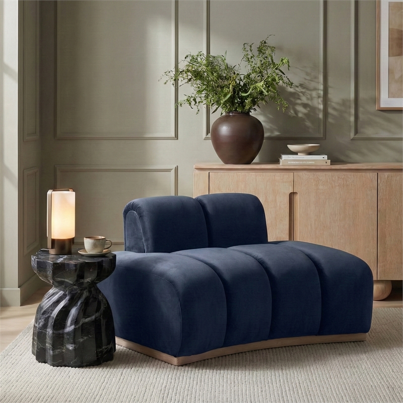 Meridian Furniture Jace Navy Velvet Chair
