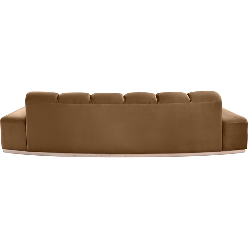 Meridian Furniture Jace Saddle Velvet Sofa