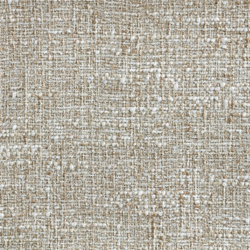 Meridian Furniture Priscilla Beige Linen Textured Fabric Bench