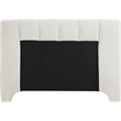 Meridian Furniture Camila Cream Chenille Fabric Full Bed