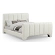 Meridian Furniture Camila Cream Chenille Fabric Queen Bed