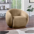 Meridian Furniture Emery Beige Velvet Chair