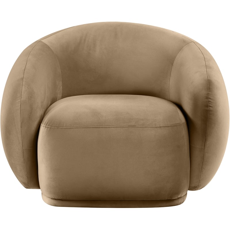Meridian Furniture Emery Beige Velvet Chair