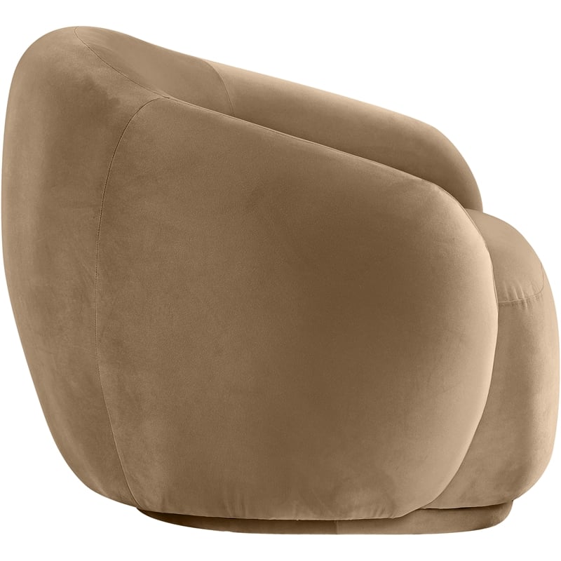 Meridian Furniture Emery Beige Velvet Chair