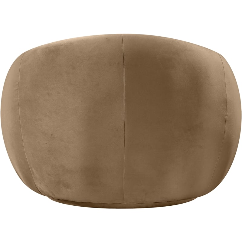 Meridian Furniture Emery Beige Velvet Chair