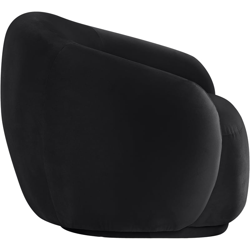 Meridian Furniture Emery Black Velvet Chair