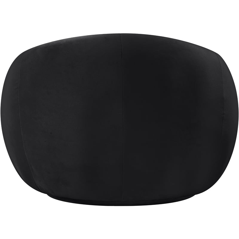 Meridian Furniture Emery Black Velvet Chair