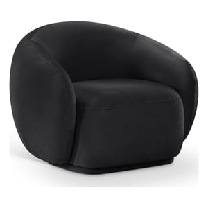 Meridian Furniture Emery Black Velvet Chair