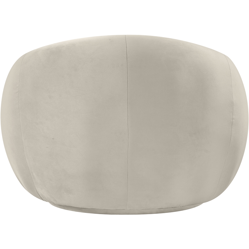 Meridian Furniture Emery Cream Velvet Chair