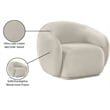 Meridian Furniture Emery Cream Velvet Chair