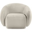 Meridian Furniture Emery Cream Velvet Chair