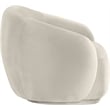 Meridian Furniture Emery Cream Velvet Chair