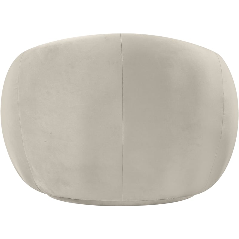 Meridian Furniture Emery Cream Velvet Chair