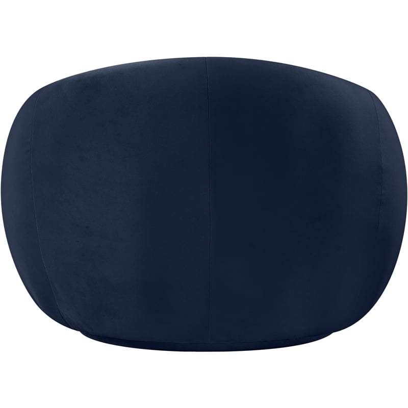 Meridian Furniture Emery Navy Velvet Chair