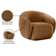 Meridian Furniture Emery Saddle Velvet Chair