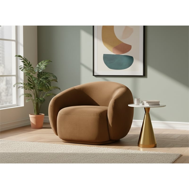 Meridian Furniture Emery Saddle Velvet Chair