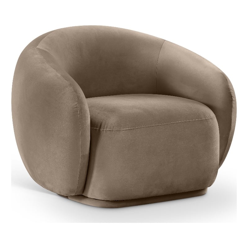 Meridian Furniture Emery Taupe Velvet Chair