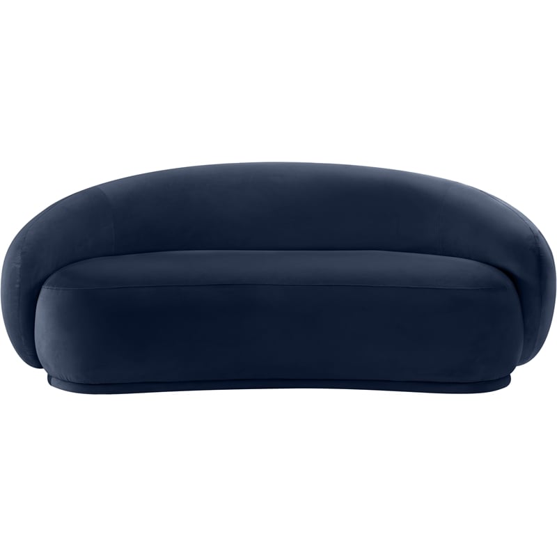 Meridian Furniture Emery Navy Velvet Loveseat
