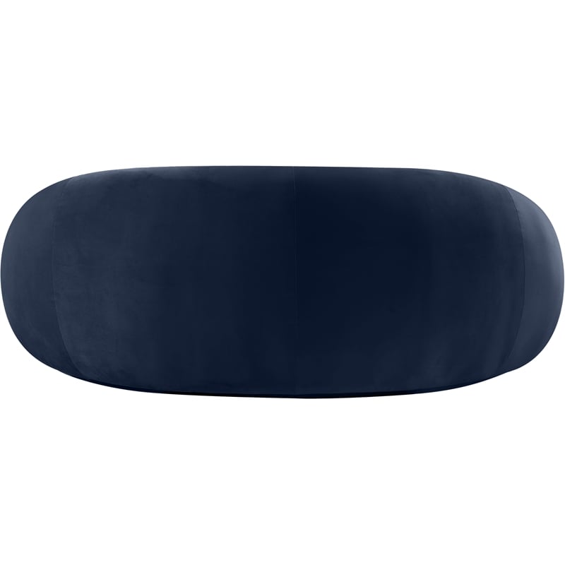 Meridian Furniture Emery Navy Velvet Loveseat