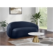 Meridian Furniture Emery Navy Velvet Loveseat